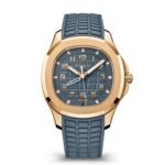 39mm Travel Time 18k Rose Gold Blue-Grey Dial Quartz