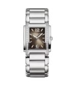 Stainless Steel 25mm Diamond Bezel On Gray Dial Quartz