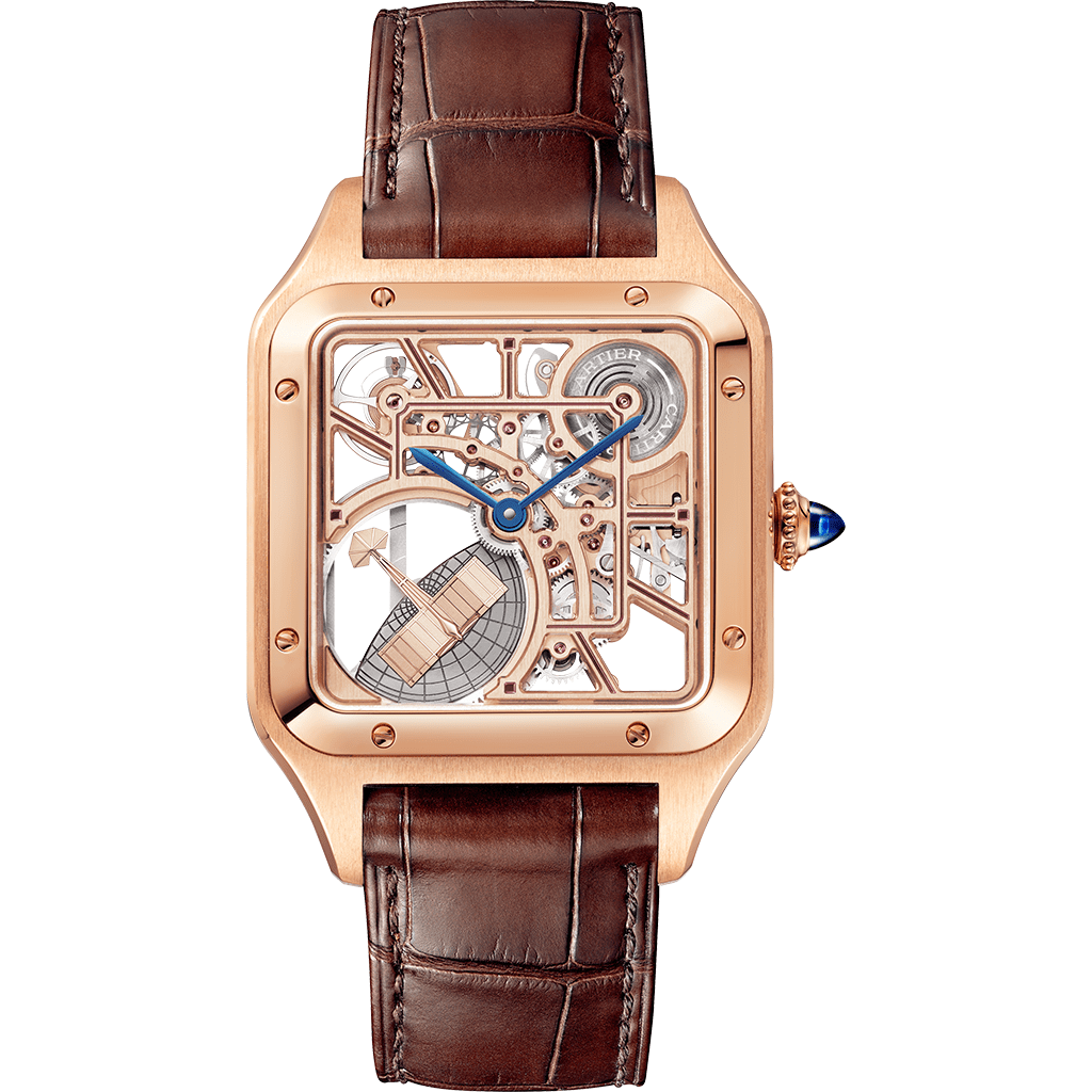 CRWHSA0030_0.png Santos-Dumont Skeleton Watch CRWHSA0030 - 图片 1