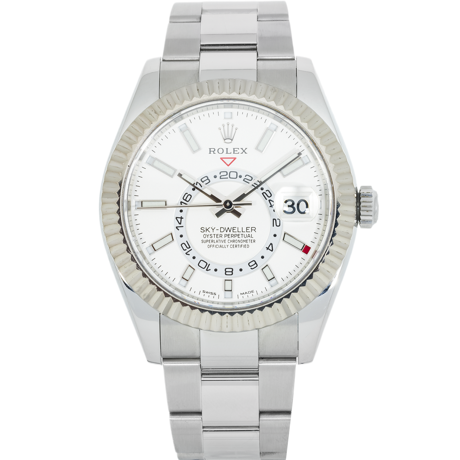 IMG_0267.png Rolex Sky-Dweller 326934 – 42mm Stainless Steel & White Gold Black Dial Oyster Bracelet - 图片 1