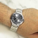 Cartier Ballon Bleu Stainless Steel 44MM Black Dial And Stainless Steel Bracelet - 图片 5