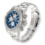 Breitling Aeromarine Super Avenger A13371 Blue Dial Steel Mens Watch - 图片 5