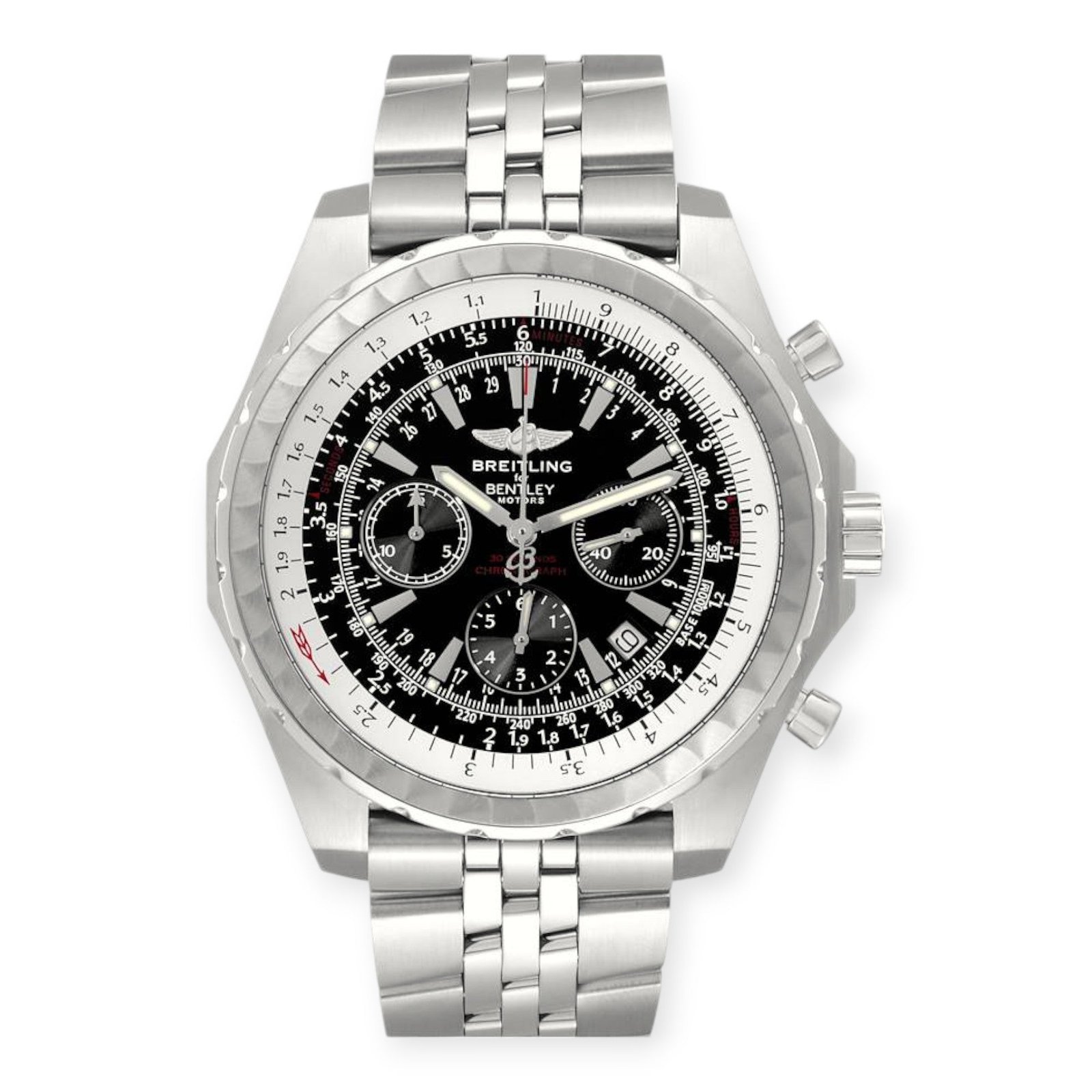 Pre-Owned-Breitling-Bentley-Motors-T-A25363-Black-Dial-Chronograph-Mens-Watch-JD-Watches-NY.jpg Breitling Bentley Motors T A25363 Black Dial Chronograph Mens Watch - 图片 1