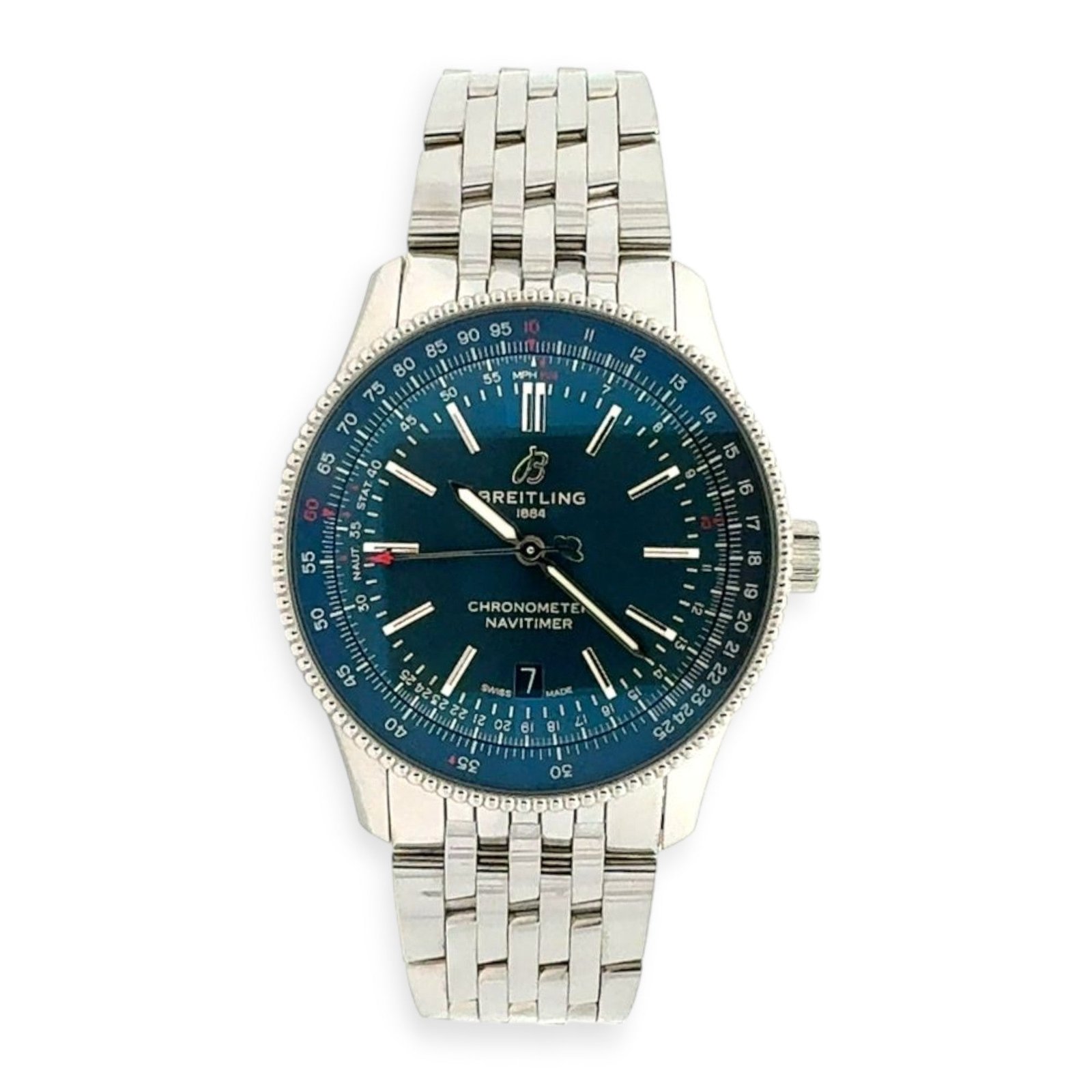 Pre-Owned-Breitling-Navitimer-Automatic-41-Stainless-steel-Mens-Watch-A17329161C1A1-JD-Watches-NY.jpg Breitling Navitimer Automatic 41 Stainless steel Men's Watch, A17329161C1A1 - 图片 1