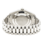 Rolex 18K White 41mm Gold Day-Date II with Silver Baguette and Diamond Dial, President Braclet - 图片 4