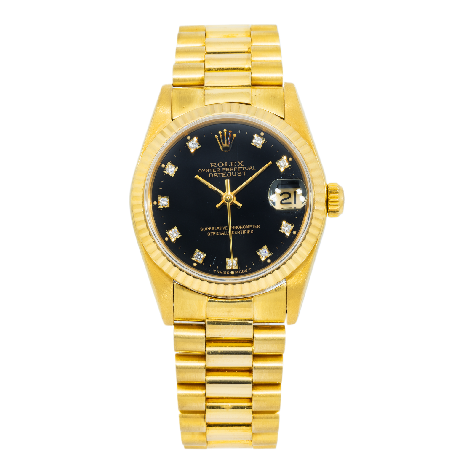 Pre-Owned-Rolex-18K-Yellow-Gold-Datejust-68278-with-President-Bracelet-JD-Watches-NY.png Rolex 18K Yellow Gold Datejust 68278 with President Bracelet - 图片 1