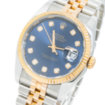 Rolex Datejust 36mm Steel & Rose Gold Fluted Bezel Ref. 116231 with Blue Diamond Dial and Jubilee Bracelet (Year: 2008- 2012) - 图片 2