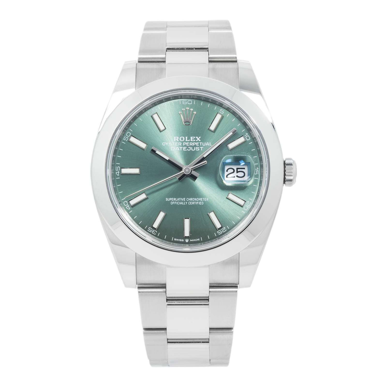 Pre-Owned-Rolex-Datejust-41-Mint-Green-Dial-126300-Steel-Mens-Watch-JD-Watches-NY.png Rolex Datejust 41 Mint Green Dial 126300 Steel Mens Watch - 图片 1
