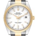 Rolex Datejust 41 Steel Yellow Gold 126333 White Dial Mens Watch - 图片 2
