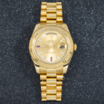 Rolex Day Date II President Yellow Gold Diamond and Ruby Dial 218238 - 图片 6