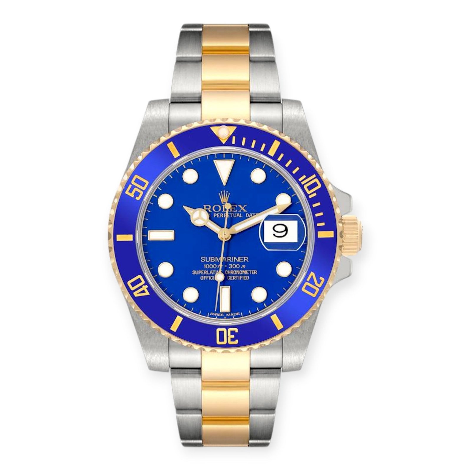 Pre-Owned-Rolex-Submariner-40MM-Two-Tone-Watch-Blue-Ceramic-Bezel-Blue-Dial-116613LB-JD-Watches-NY.jpg Rolex Submariner 40MM Two Tone Watch Blue Ceramic Bezel Blue Dial 116613LB - 图片 1