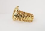 Rolex Day-Date II Yellow Gold 41mm Black Roman Fluted President Bracelet 218238 - 图片 6